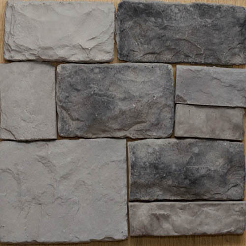 BLACK stone veneer