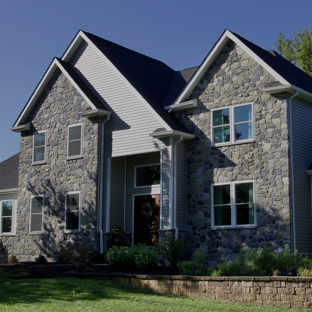 Residential stone veneer project